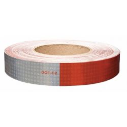 REFLECTIVE TAPE,W 1 IN,RED/WHI TE