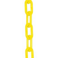 PLASTIC BARRIER CHAIN,YELLOW,. 75,50