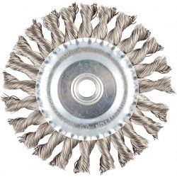 WIRE WHEEL BRUSH,0.020" DIA. W IRE