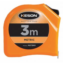 TAPE MEASURE,CLOSED,16MM X 3M, ORANGE