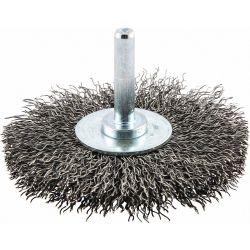 WIRE WHEEL BRUSH,0.0118" DIA. WIRE