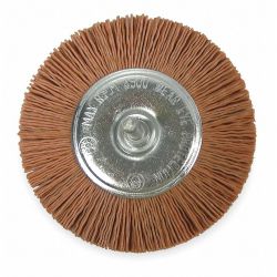 WHEEL BRUSH,4 IN DIA,NYLON (CO ARSE)