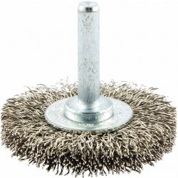 WIRE WHEEL BRUSH,0.0118" DIA. WIRE