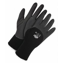 GLOVES,TERRY LINER,SZ 10,BLACK PR