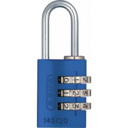 PADLOCK ALUM COMBO RESET BLUE