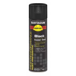 PAINT AEROSOL BLACK 15OZ RUSTOLEUM ENAMEL