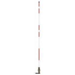 HYDRANT MARKER,5 FT,FIBERGLSS, WHITE/RED