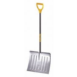 SNOW SHOVEL,ALUMINUM BLADE,18" W