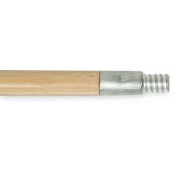 BAMBOO WOOD HANDLE THRDED METAL TIP