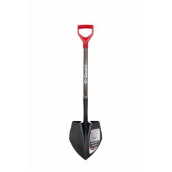 ROUND POINT SHOVEL,32"HANDLE,D-GRIP