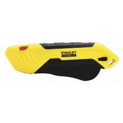 SAFETY CUTTER,SELF-RETRACTING,BLK/YLW