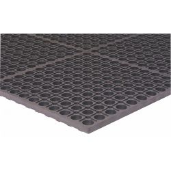 DRAINAGE MAT,RUBBER,BLACK,3X5FT.