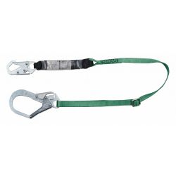 SHOCK-ABSORBING LANYARD, 1 LEG, 6 FT