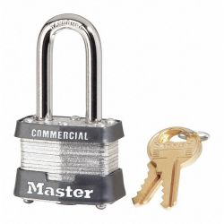 PADLOCK STL 1-1/2 4PIN 1-1/2SHACKLE