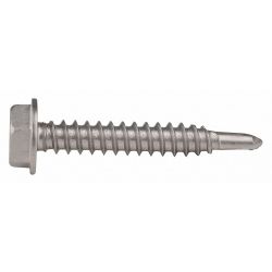 SCREW SDRL SS410 HX WSH 10-16X 1.25,50/PK