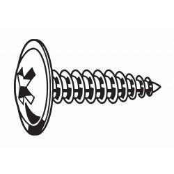 Tap Sht Mtl Screw,K-Lath,#8, 1 in.,100/PK