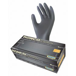 GLOVES SENTRON 6MIL BLK PF XL 100BX