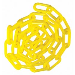 1-1/2IN PLASTIC CHAIN YELLOW 1 00FT