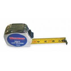 MEASURING TAPE,25 FT,CHROME,TH UMB L