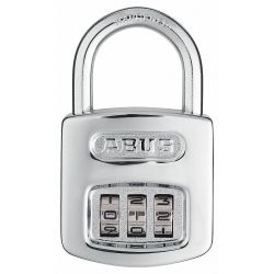 COMBINATION PADLOCK,FRONT,BLAC K/SILVER