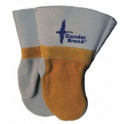 WELDING MITTS,GRAY/YELLOW,O NE SIZE,PR