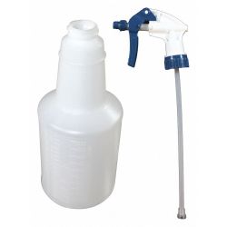 TRIGGER SPRAY BOTTLE,24 OZ., CLEAR/BLUE