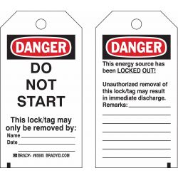 DANGER TAG,5-3/4 X 3 IN,CARDSTOCK,PK25