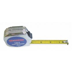 MEASURING TAPE,12 FT, IN/FT/FRACTION