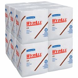 WIPER L20 1/4 FOLD WH 4-PLY 68 SH 12PK/CS