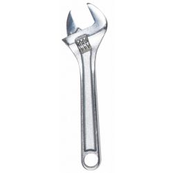 ADJ. WRENCH,4",1/2" CAP.,CHROM E