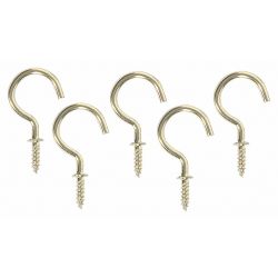 CUP TYPE HOOK BRASS LENGTH 1 I N PK2