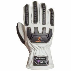 IMPACT RESISTANT GLOVES,XL, A4,WHITE,PR