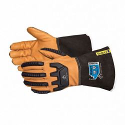 MECHANICS GLOVES,SIZE 2XL,BLAC K/TAN,PR