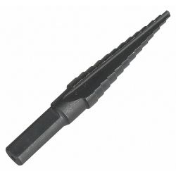 STEP DRILL BIT,13 HOLE,1/8-1/2 IN