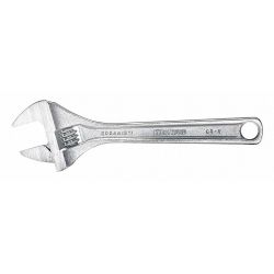 ADJ. WRENCH,8",1-1/8" CAP.,CHR OME