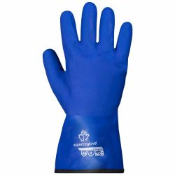 CHEMICAL RESISTANT GLOVES, 12",PVC,L,PR