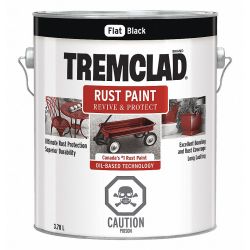 PAINT TREMCLAD FLAT BLACK 1 GA L