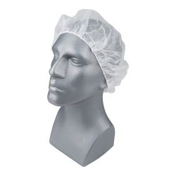 BOUFFANT CAP PP WHITE 24IN PK1000