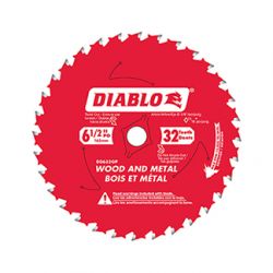 FREUD DIABLO D0632GPX, BLADE-CIRCULAR 6-1/2" - 32T TICO CARBIDE WOOD/METAL D0632GPX