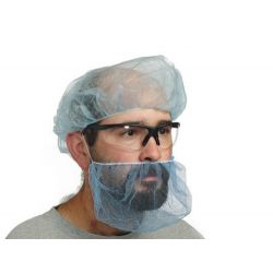 SUPERIOR GLOVE BCPP, BEARD NET-POLY WHITE - KEEPKLEEN 100/PK BCPP