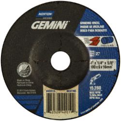 SAINT-GOBAIN NORTON DC414G, WHEEL 4 X 1/4 X 5/8 - GEMINI MINI T27 DC414G