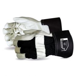 SUPERIOR GLOVE 76B-S, GLOVE-FITTERS COWHIDE LEATHER - LINED SAFETY CUFF LADIES 76B-S