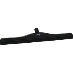 FIXED HEAD SQUEEGEE 24" - FOAM RUBBER DUAL BLADE - BLACK