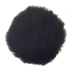 SAINT-GOBAIN NORTON 03670A, BLACK WOOL PAD 3" - 3/4" NAP 03670A