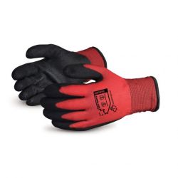 SUPERIOR GLOVE SNTAPVC-XXL, GLOVE-STRING KNIT 3/4 PVC PALM - COATED BLK FLEECED LINED 2XLG SNTAPVC-XXL